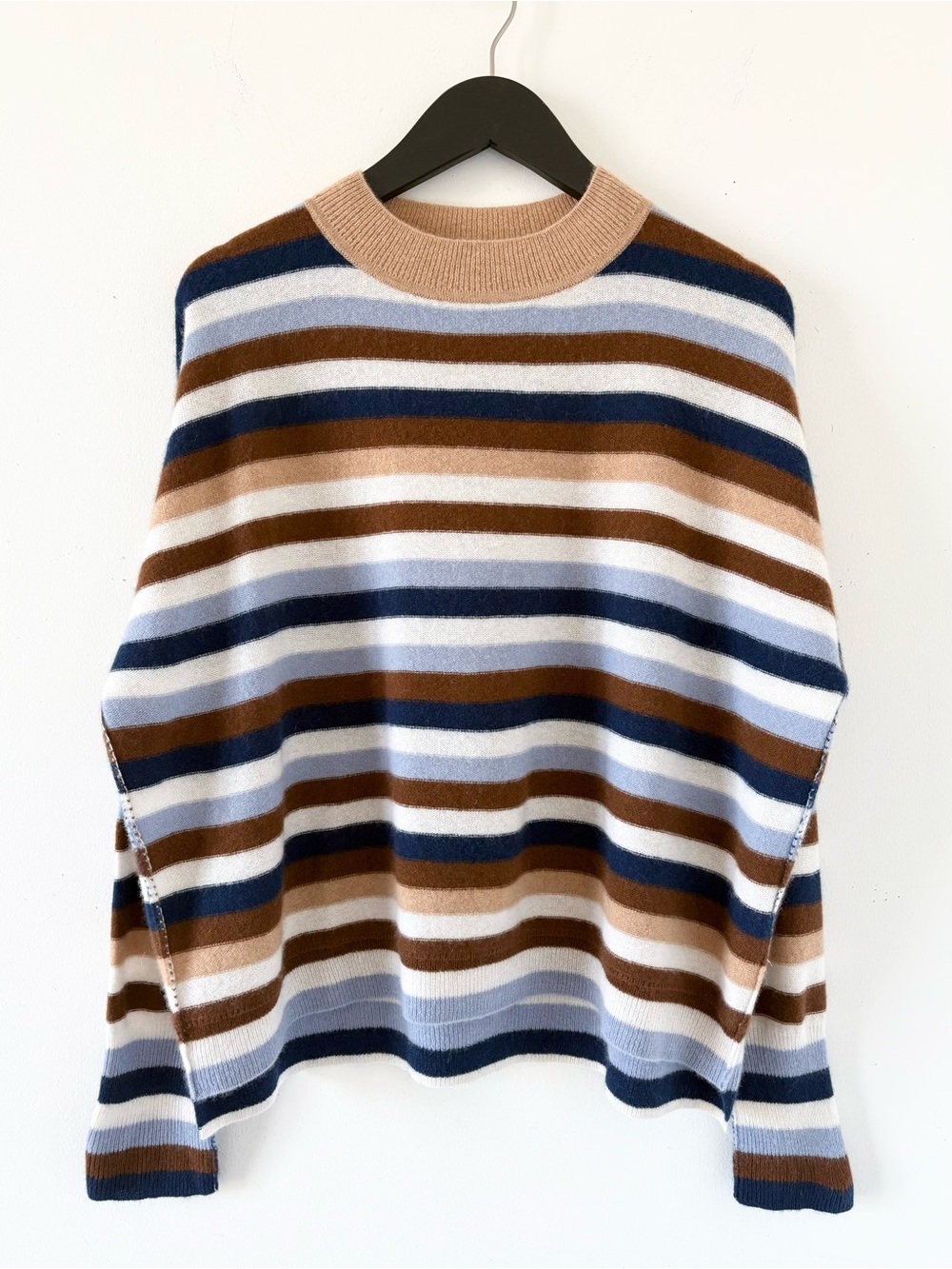 NWOT Free People 100% Cashmere Tomorrow Stripe Sweater